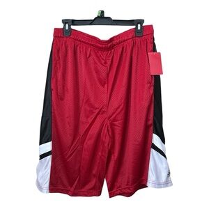 South Pole Men's Red and Black Athletic Shorts Size Large